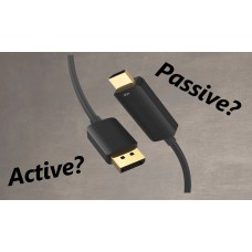 В чем разница между пассивными и активными адаптерами DP?