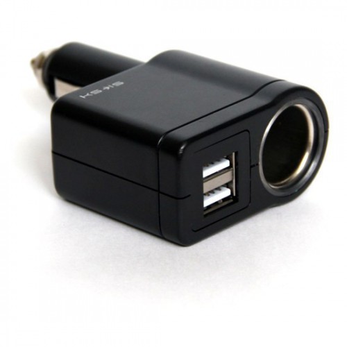 Зарядное устройство USB от прикуривателя авто с разъемом на прикуриватель 12В KS-is Charlod (KS-093)