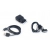 Зарядное устройство USB с кабелями microUSB и Samsung 30pin от электрической сети KS-is Qich (KS-168)