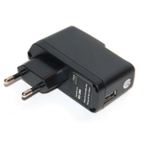 Зарядное устройство USB с кабелями microUSB, Ligtning от электрической сети KS-is Jich (KS-206)