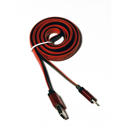 Кабель USB-Lightning KS-is (KS-283B-R) 1м чер+красн