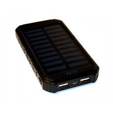 Универсальная батарея KS-is (KS-299Black) 10000мАч  со встроенной солнечной панелью, черная