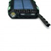 Внешний аккумулятор power bank со встроенной солнечной панелью KS-is (KS-303BG) 20000мАч, черно-зеленый