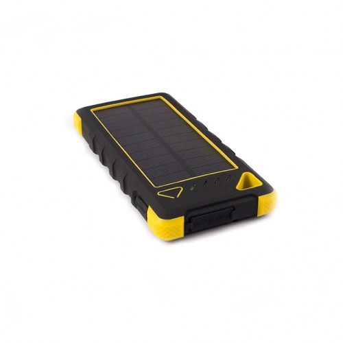 Внешний аккумулятор power bank со встроенной солнечной панелью KS-is (KS-303BY) 20000мАч, черно-желтый