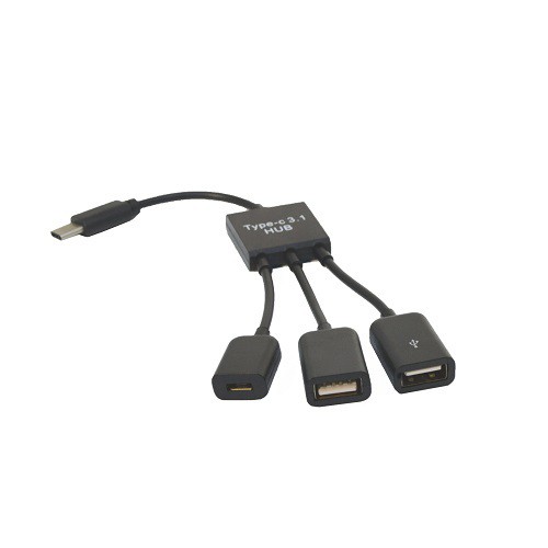 USB-C OTG адаптер хаб KS-is (KS-319)