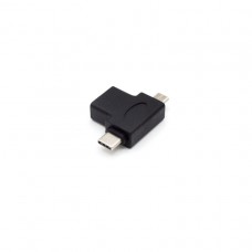 Переходник OTG USB в microUSB, USB-C KS-is KS-360