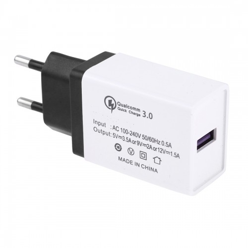 Зарядное устройство USB QC3.0 от электрической сети KS-is Qitii (KS-364)