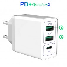 Зарядное устройство USB QC3.0 PD от электрической сети KS-is Qilli (KS-365)