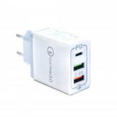 Зарядное устройство USB QC3.0 PD от электрической сети KS-is Qilli (KS-380)