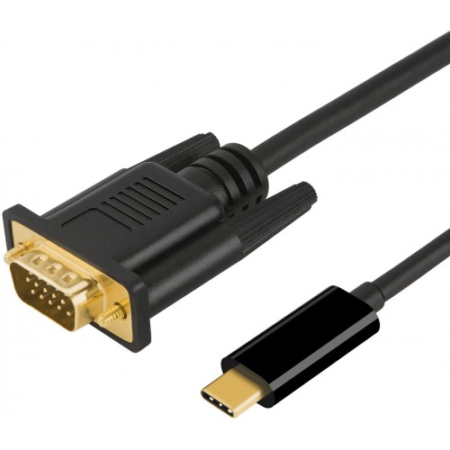 Кабель USB-C на VGA 1.8м KS-is (KS-415)