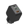 Зарядное устройство USB GaN от электрической сети KS-is (KS-432) 65Вт