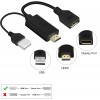 Адаптер HDMI M + USB Type A M на DisplayPort F KS-is (KS-501)