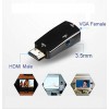 Переходник HDMI M в VGA F KS-is (KS-531)