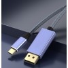Кабель адаптер двунаправленный USB-C M DisplayPort 1.4 M KS-is (KS-536PB) 1.8м премиум