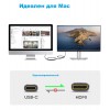 Кабель адаптер премиум USB-C M DisplayPort 1.4 M KS-is (KS-536P) 1.8м