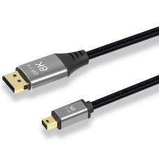 Кабель-переходник 8K miniDisplayPort M в DisplayPort M KS-is (KS-570)