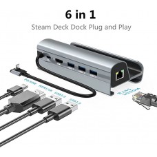 Док станция USB-C 6 в 1 KS-is (KS-777) для Steam Deck