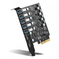 Контроллер 7 в 1 PCIe USB 3.2 Gen2 KS-is (KS-800)