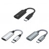 Адаптер USB-C M в Lightning F для передачи аудио и зарядки KS-is (KS-838GR-D1)