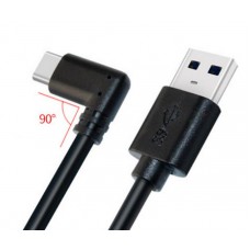 Кабель USB-A M угловой USB-C M KS-is (KS-841) 