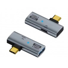 Адаптер USB-C 2 в 1 USB-A, PD  KS-is (KS-854)